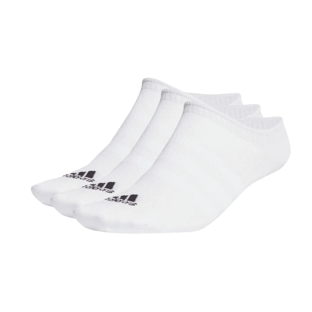 adidas Thin and Light 3-Pairs Unisex No-Show Socks