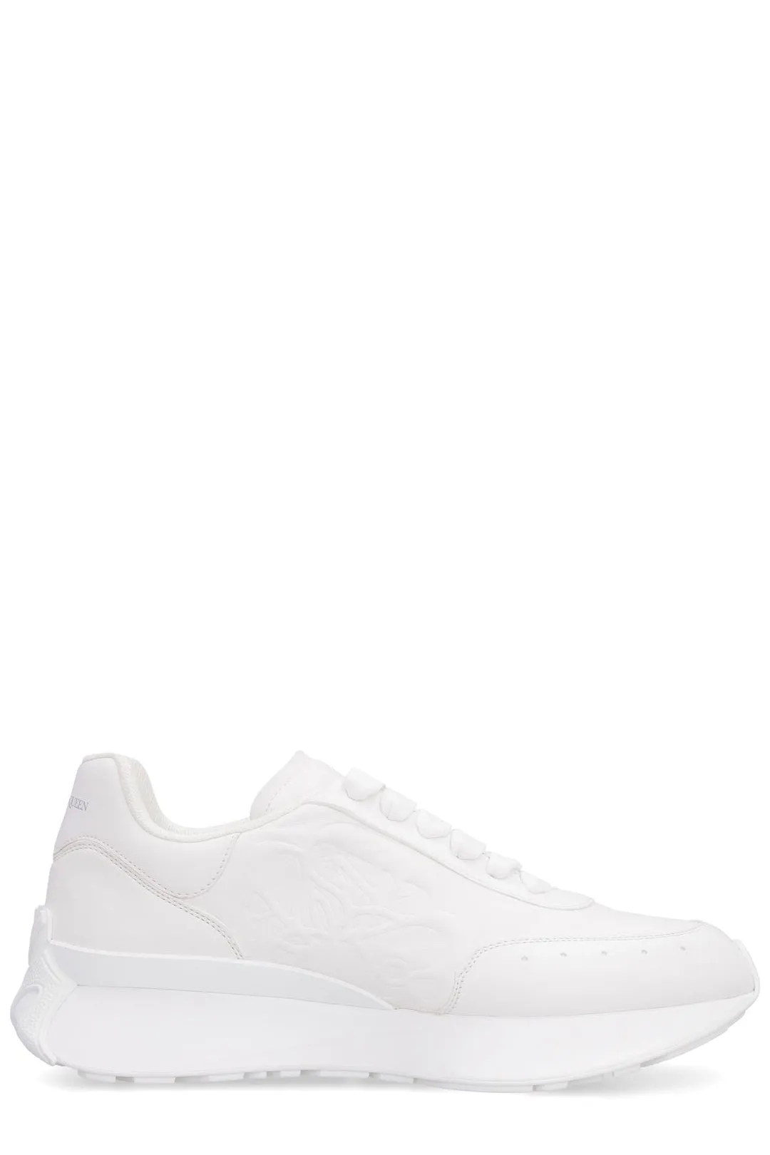 Alexander McQueen Court Logo Embossed Sneakers