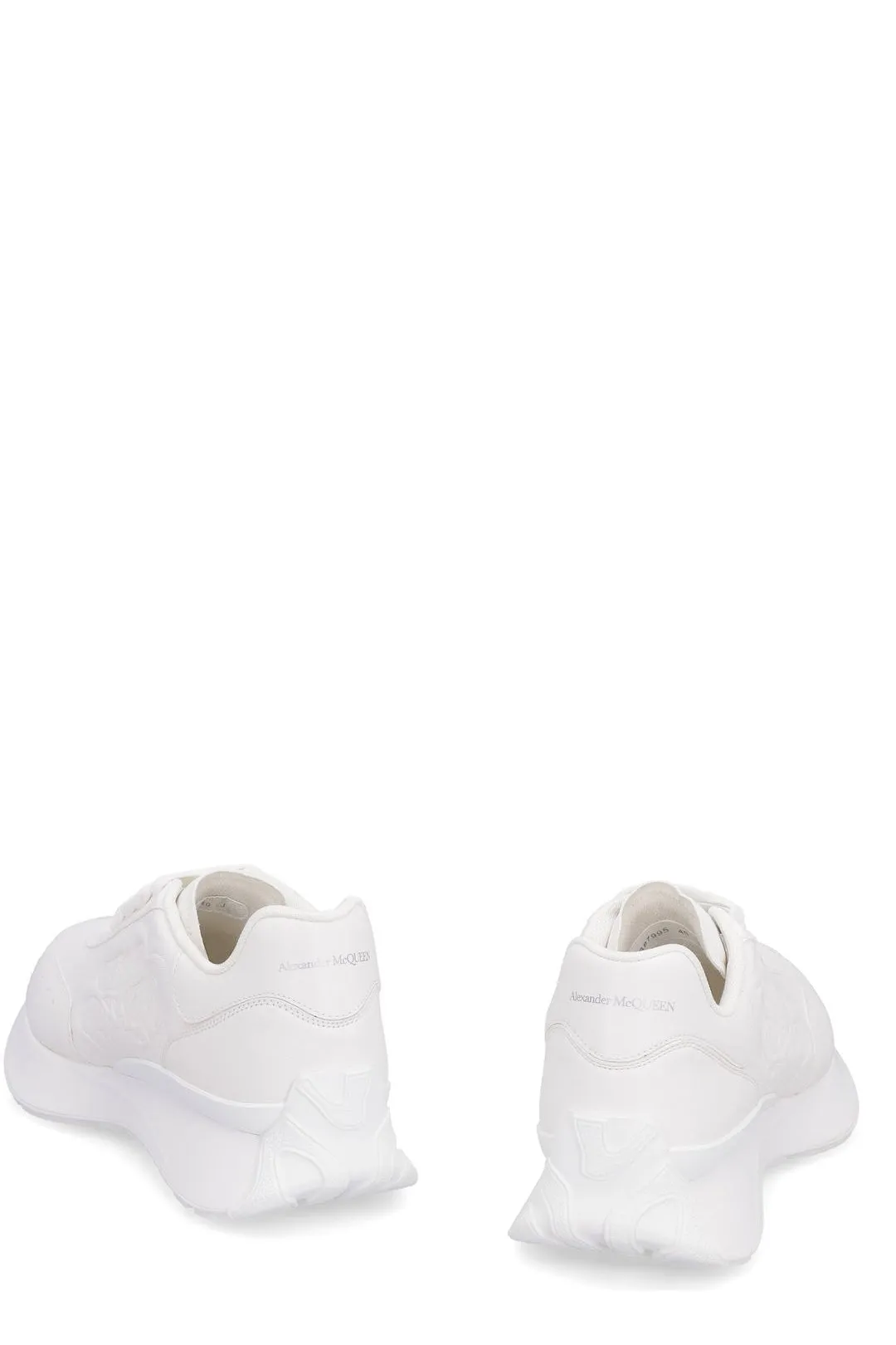 Alexander McQueen Court Logo Embossed Sneakers