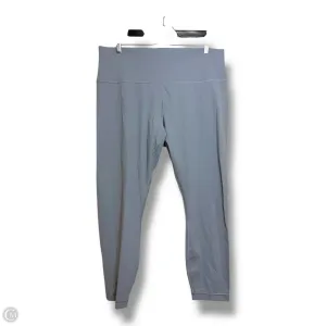 Athletic Leggings By Lululemon In Grey, Size: 16