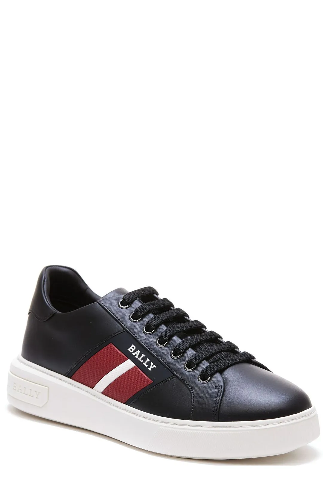 Bally Logo Monogram Round Toe Low-Top Sneakers