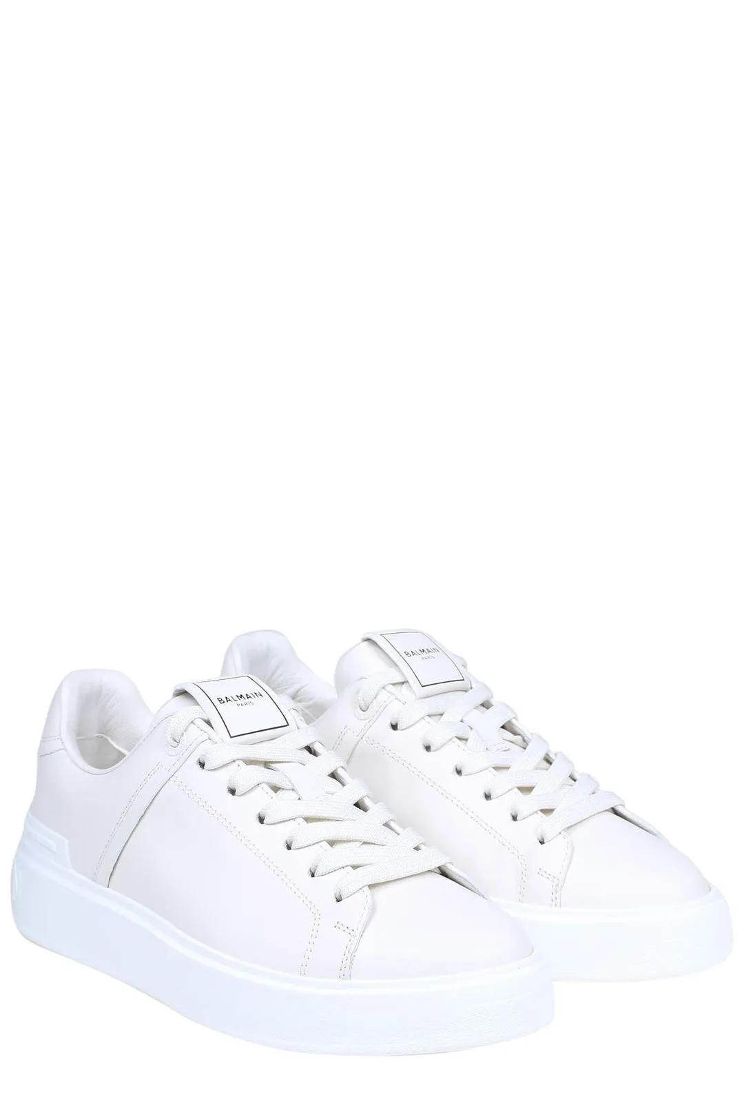 Balmain B-Court Lace-Up Sneakers