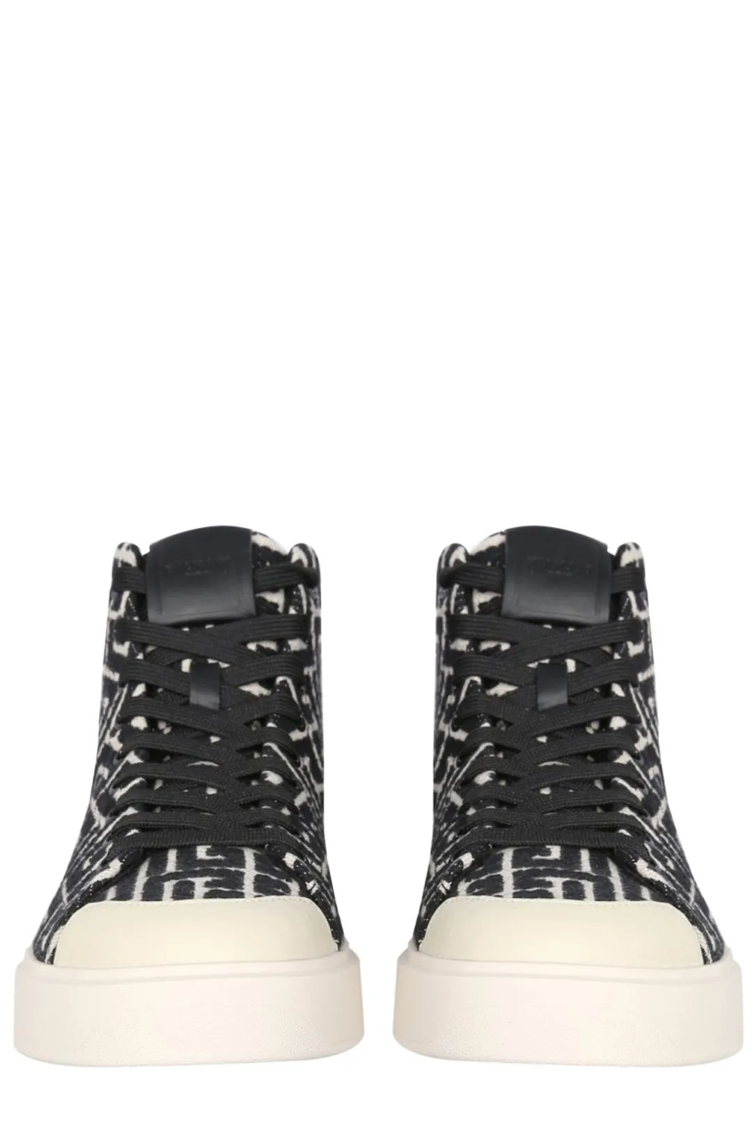 Balmain B-Court Monogram High-Top Sneakers