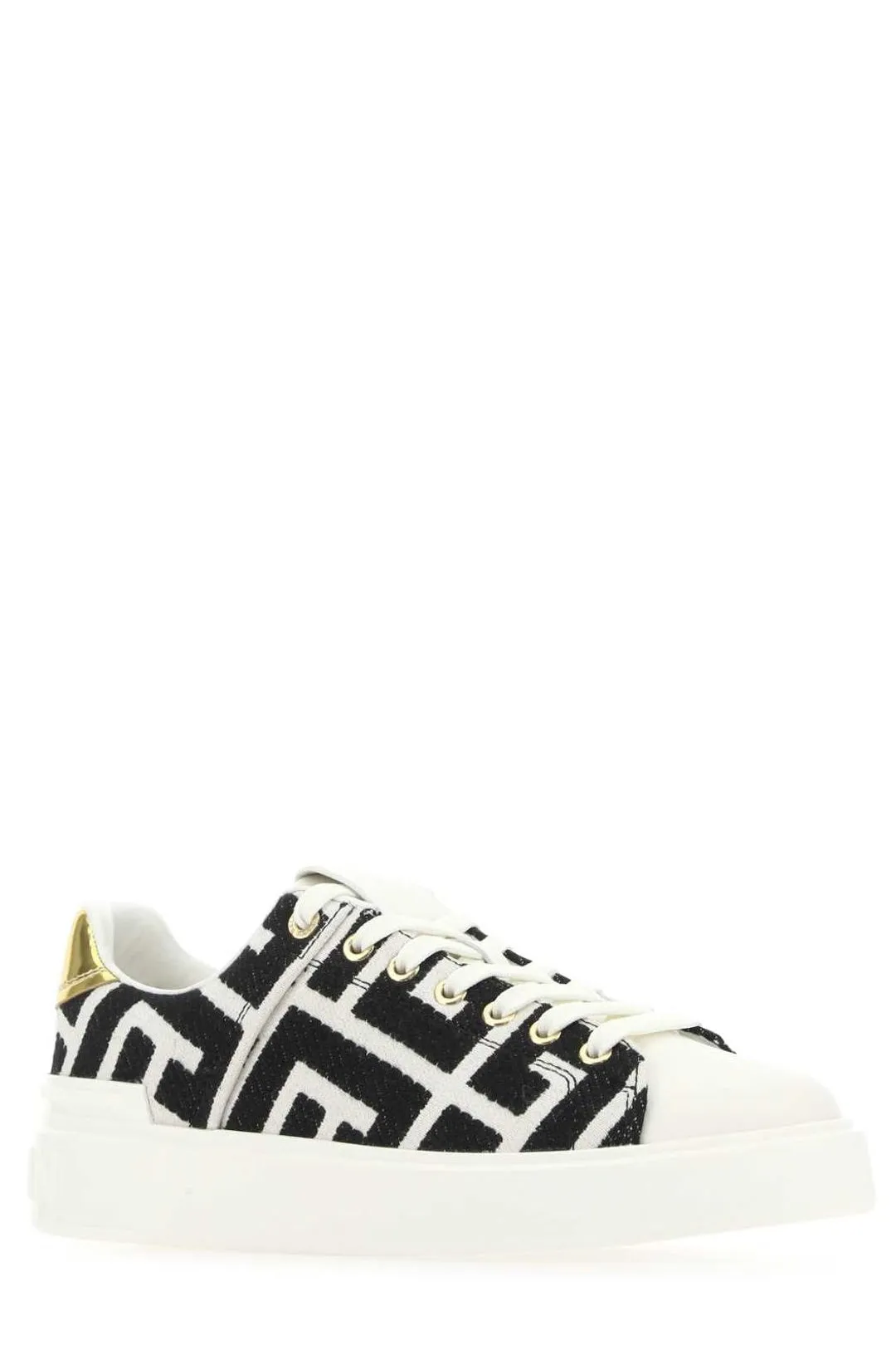Balmain Logo Jacquard B-Court Sneakers