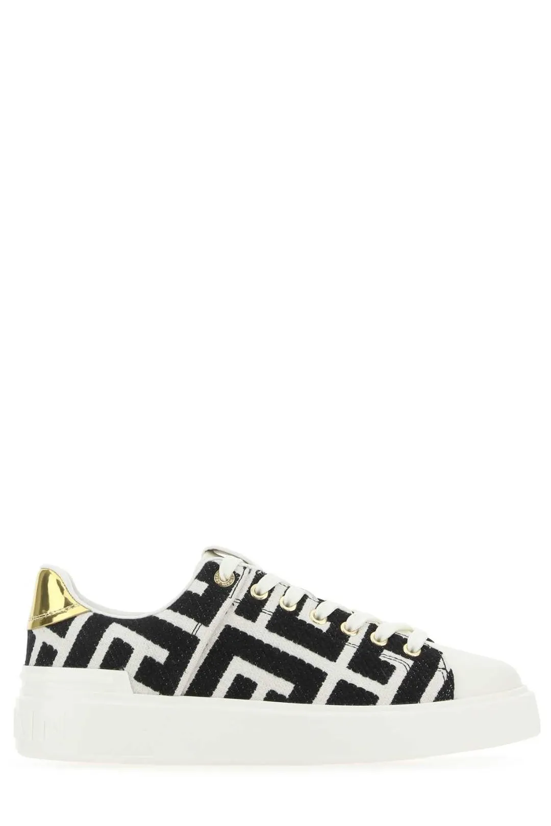 Balmain Logo Jacquard B-Court Sneakers