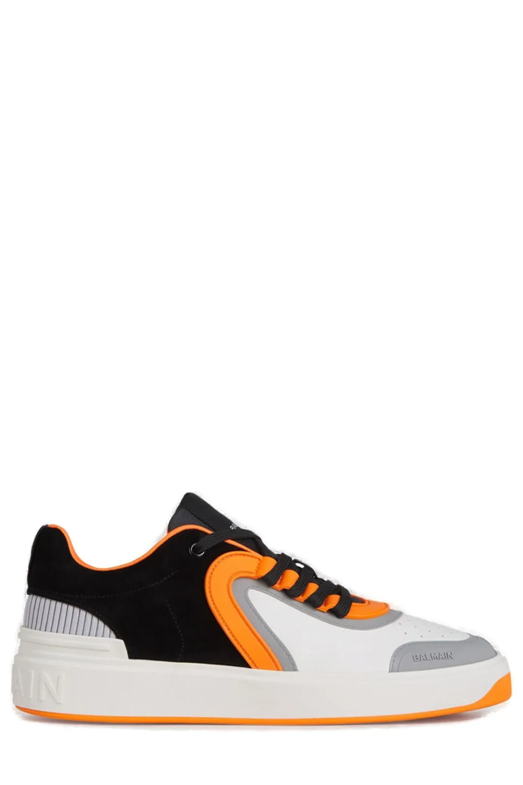 Balmain Panelled Lace-Up Sneakers