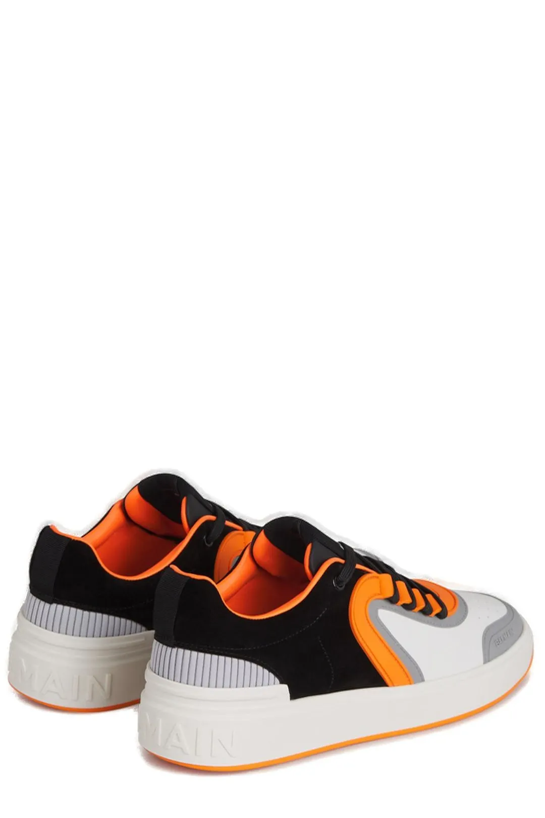 Balmain Panelled Lace-Up Sneakers