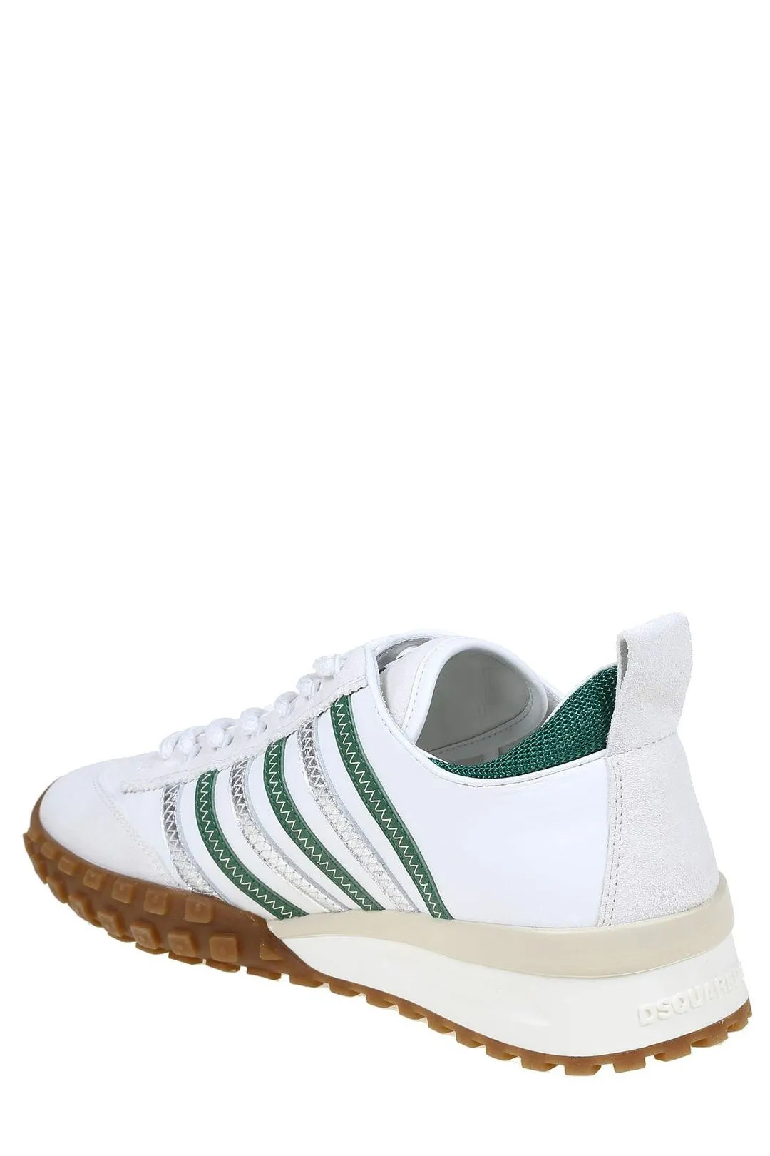 Dsquared2 Logo Print Striped Low-Top Sneakers