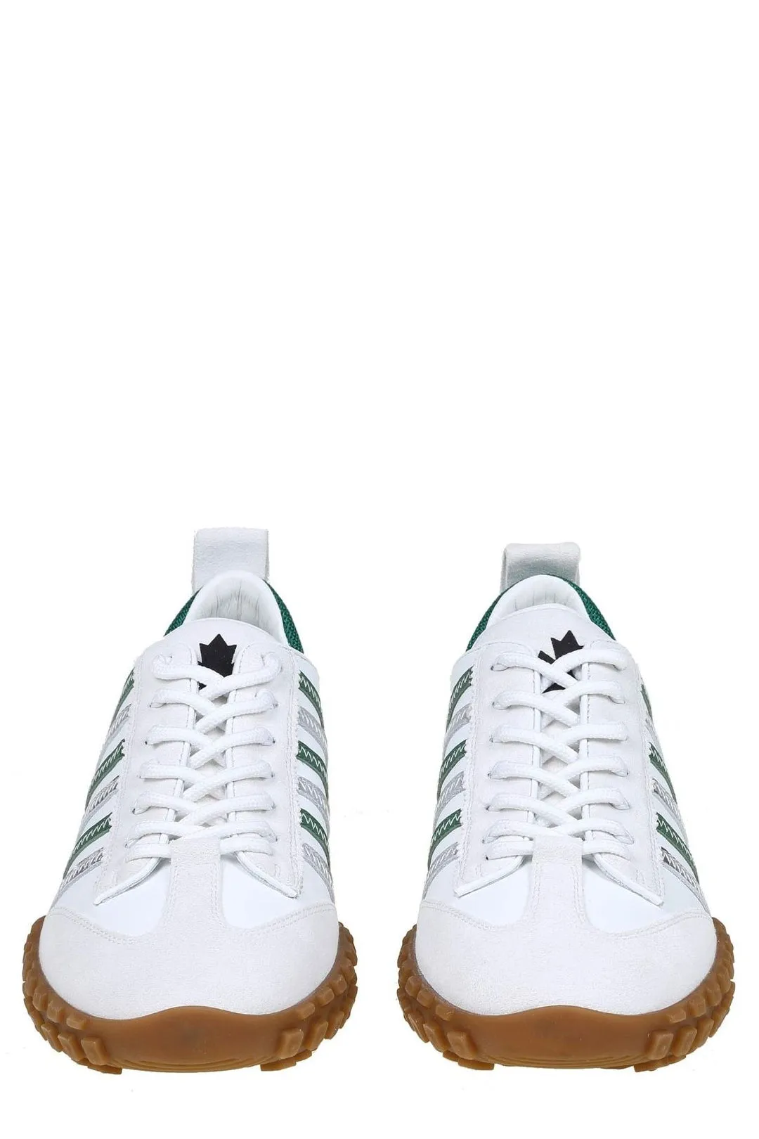 Dsquared2 Logo Print Striped Low-Top Sneakers