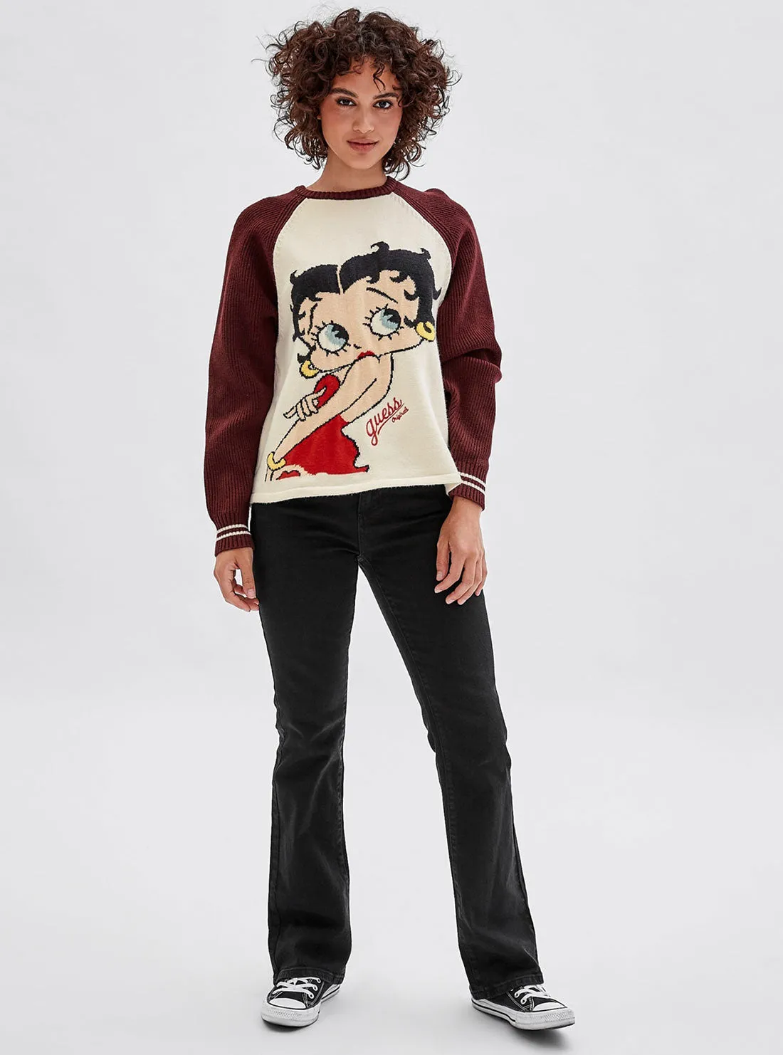 Guess Originals x Betty Boop Vino Intarsia Knit Top