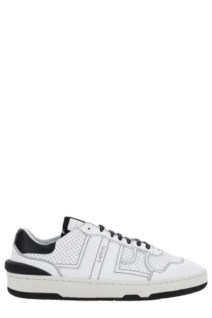 Lanvin Perforated-Panel Low-Top Sneakers