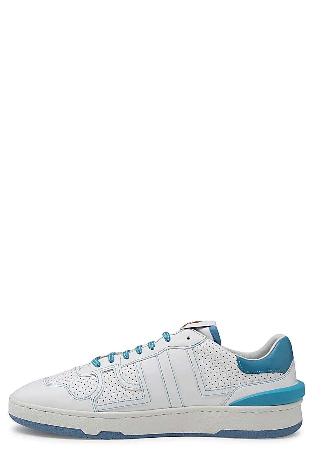 Lanvin Perforated-Panel Low-Top Sneakers