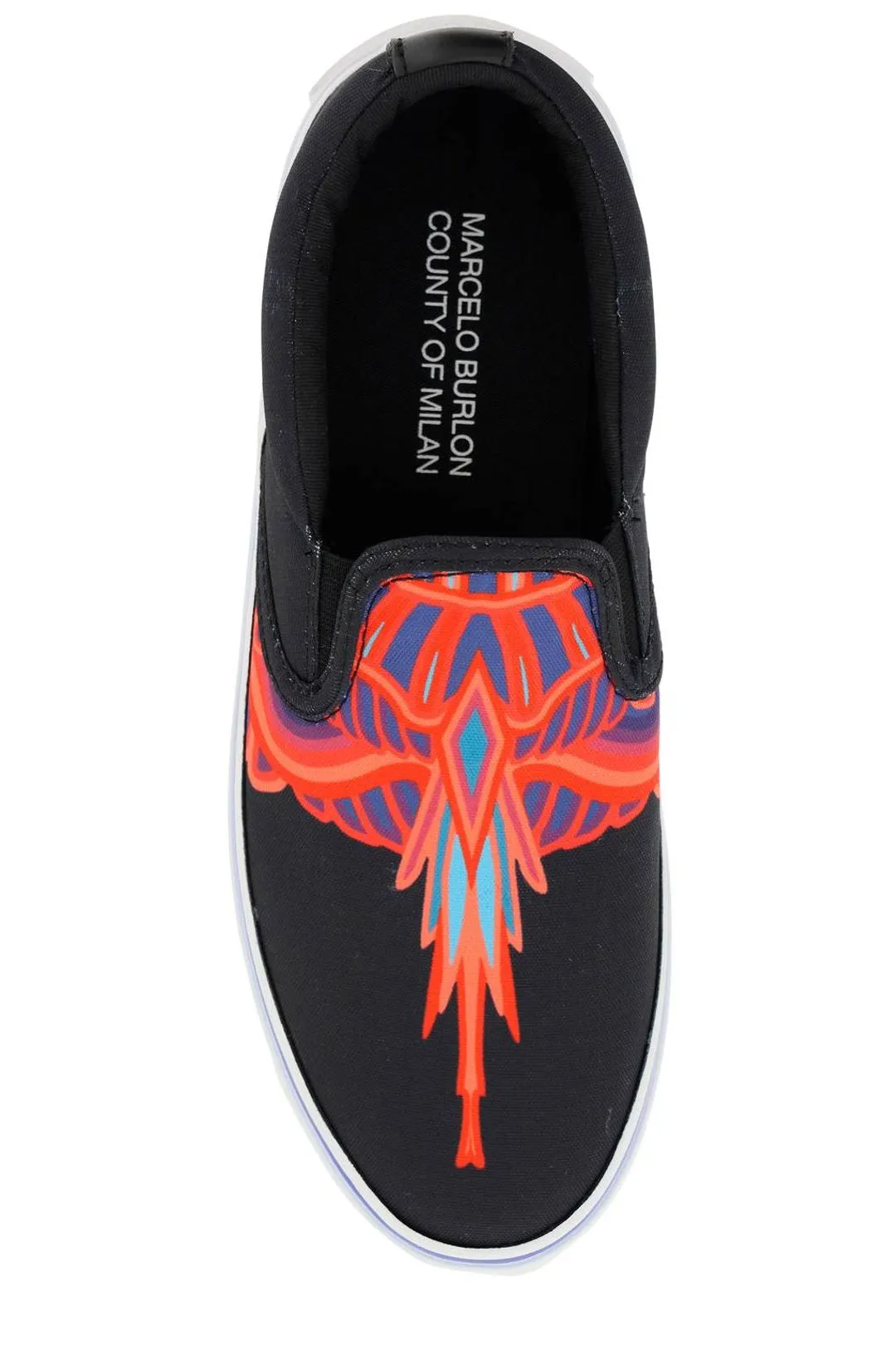 Marcelo Burlon County Of Milan Wings Printed Slip-On Sneakers