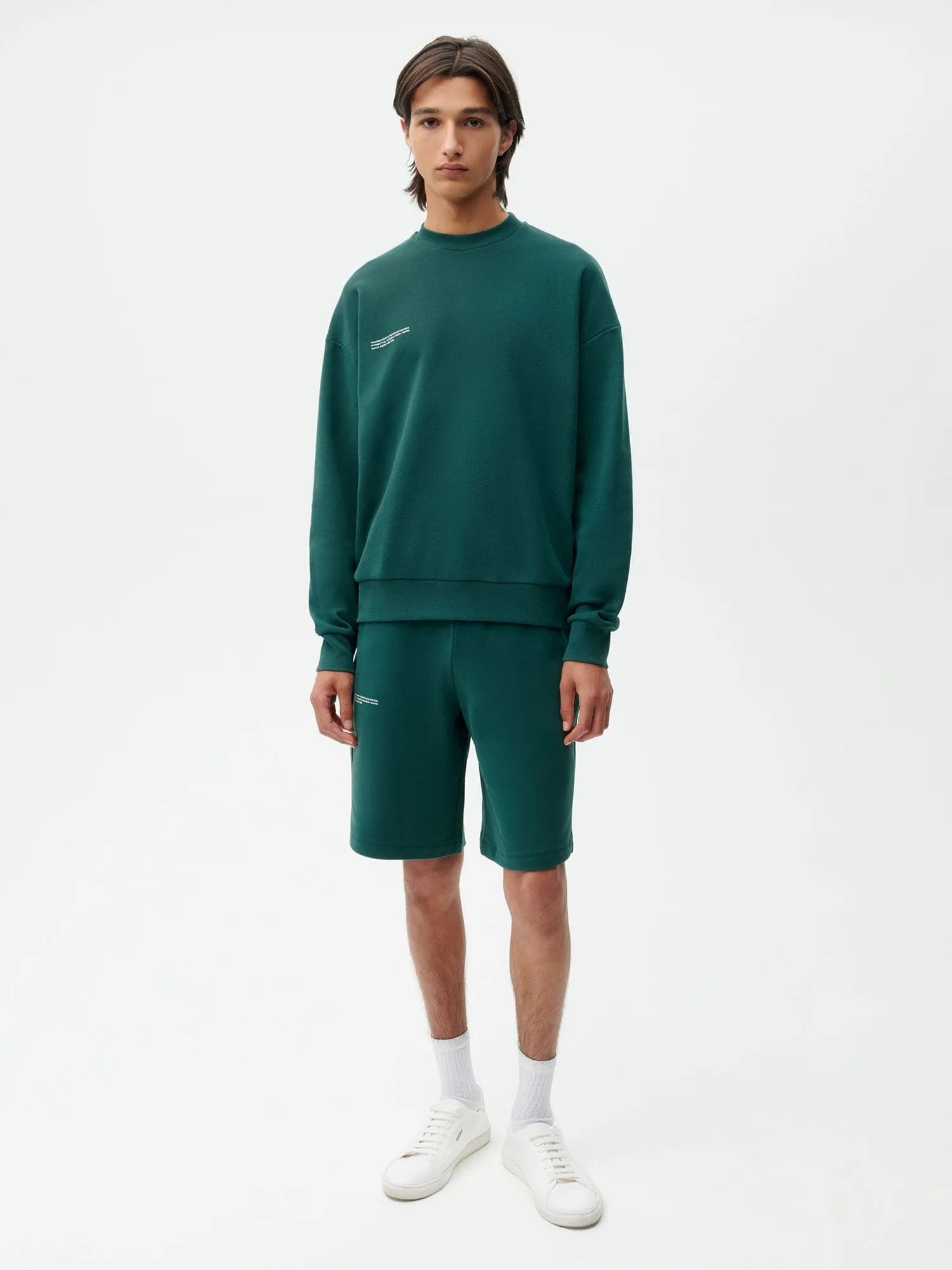 Mens 365 Midweight Long Shorts—foliage green