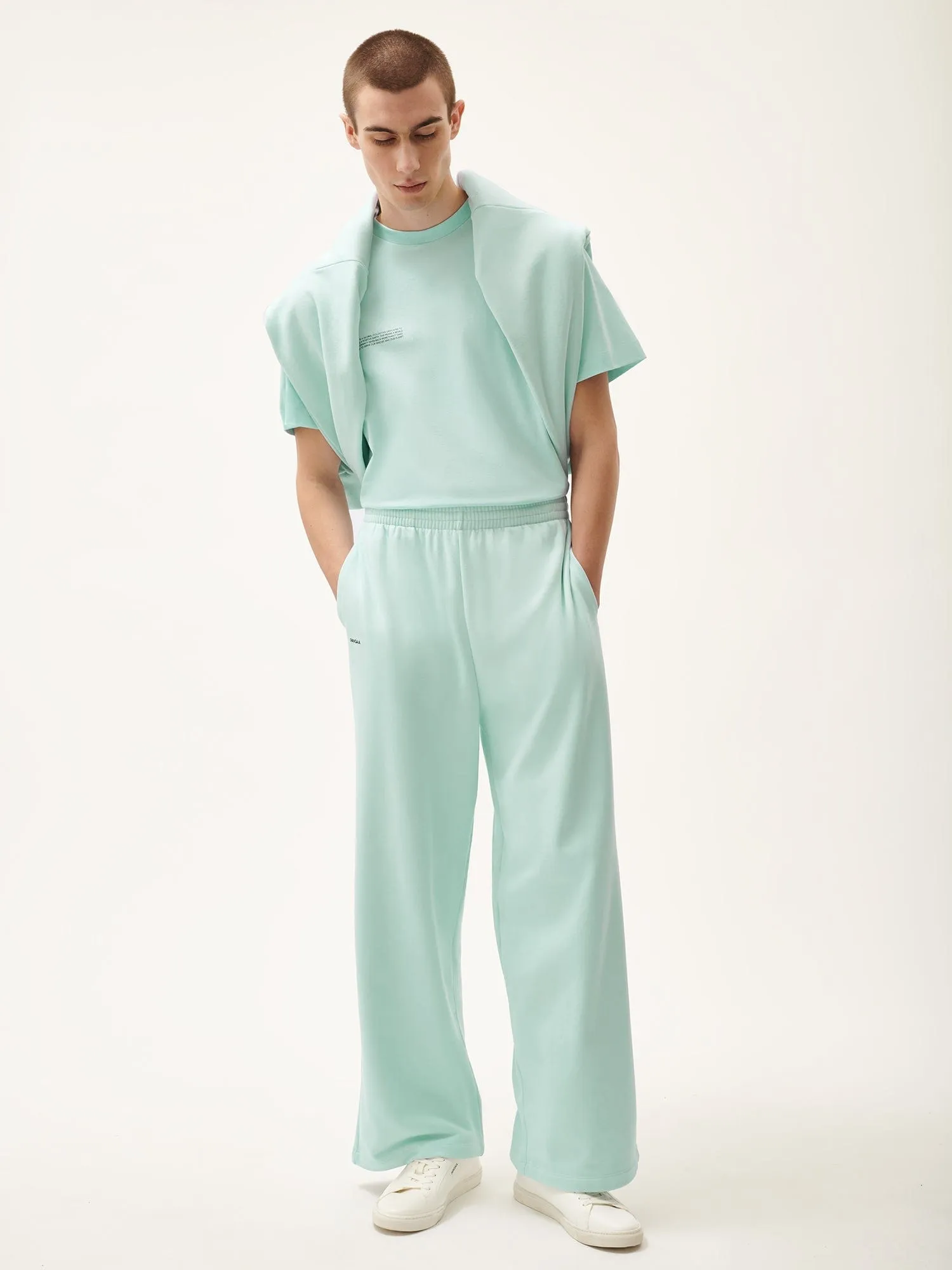 Mens 365 Midweight Straight Leg Track Pants—reflect blue