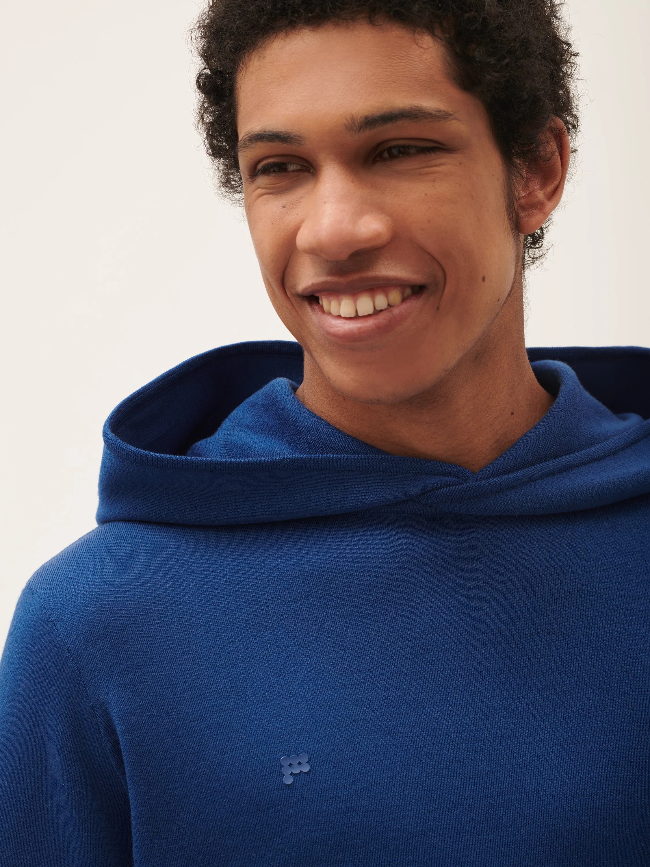 Mens DNA Regenerative Merino Wool Hoodie—earth blue
