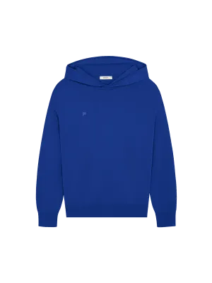 Mens DNA Regenerative Merino Wool Hoodie—earth blue
