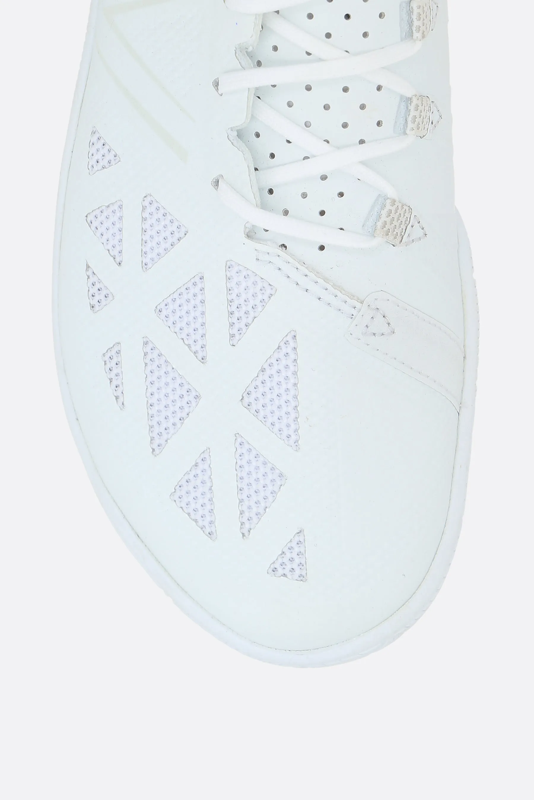 mesh and synthetic leather sneakers