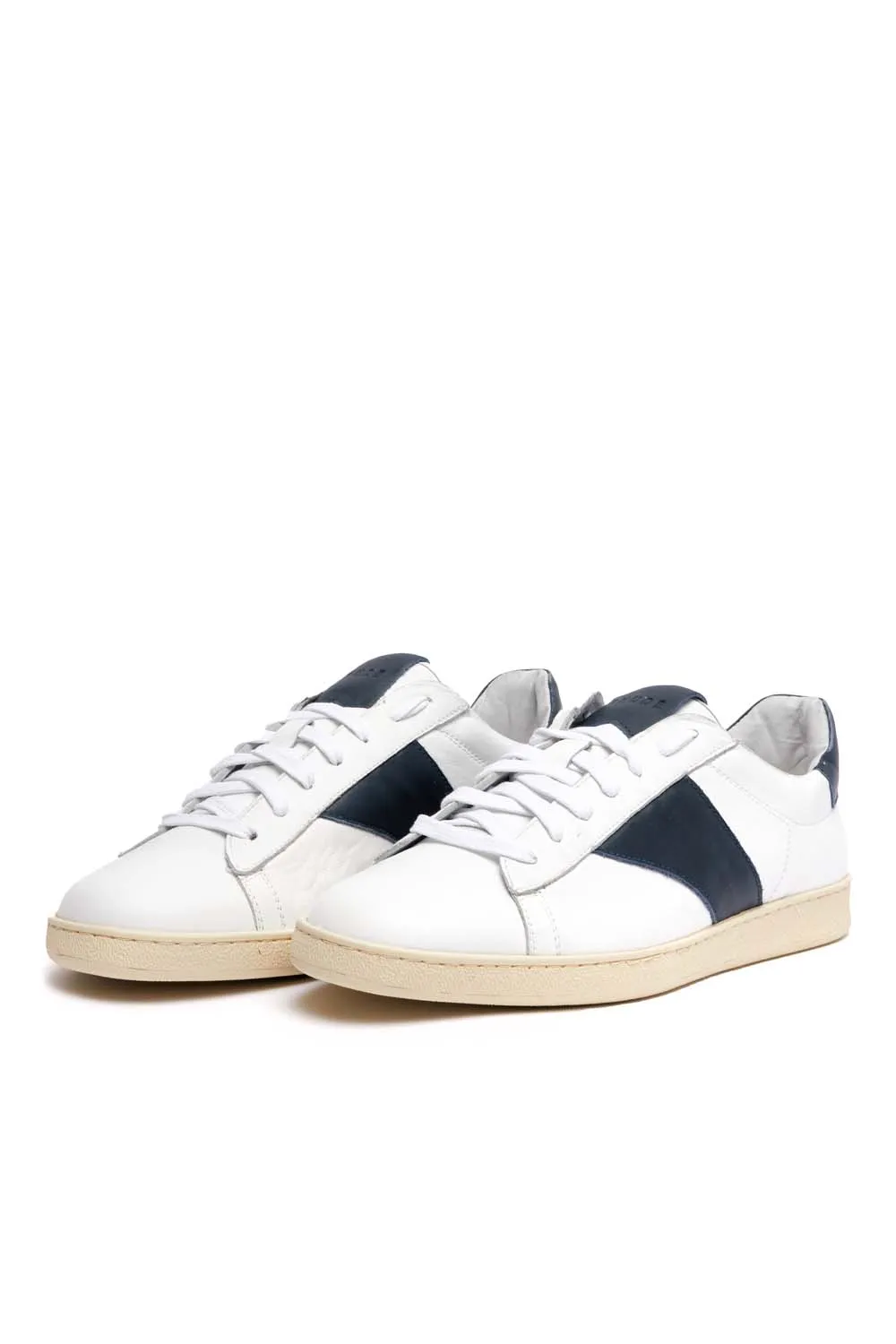 RHUDE Mens Court Shoe 'White/Navy'