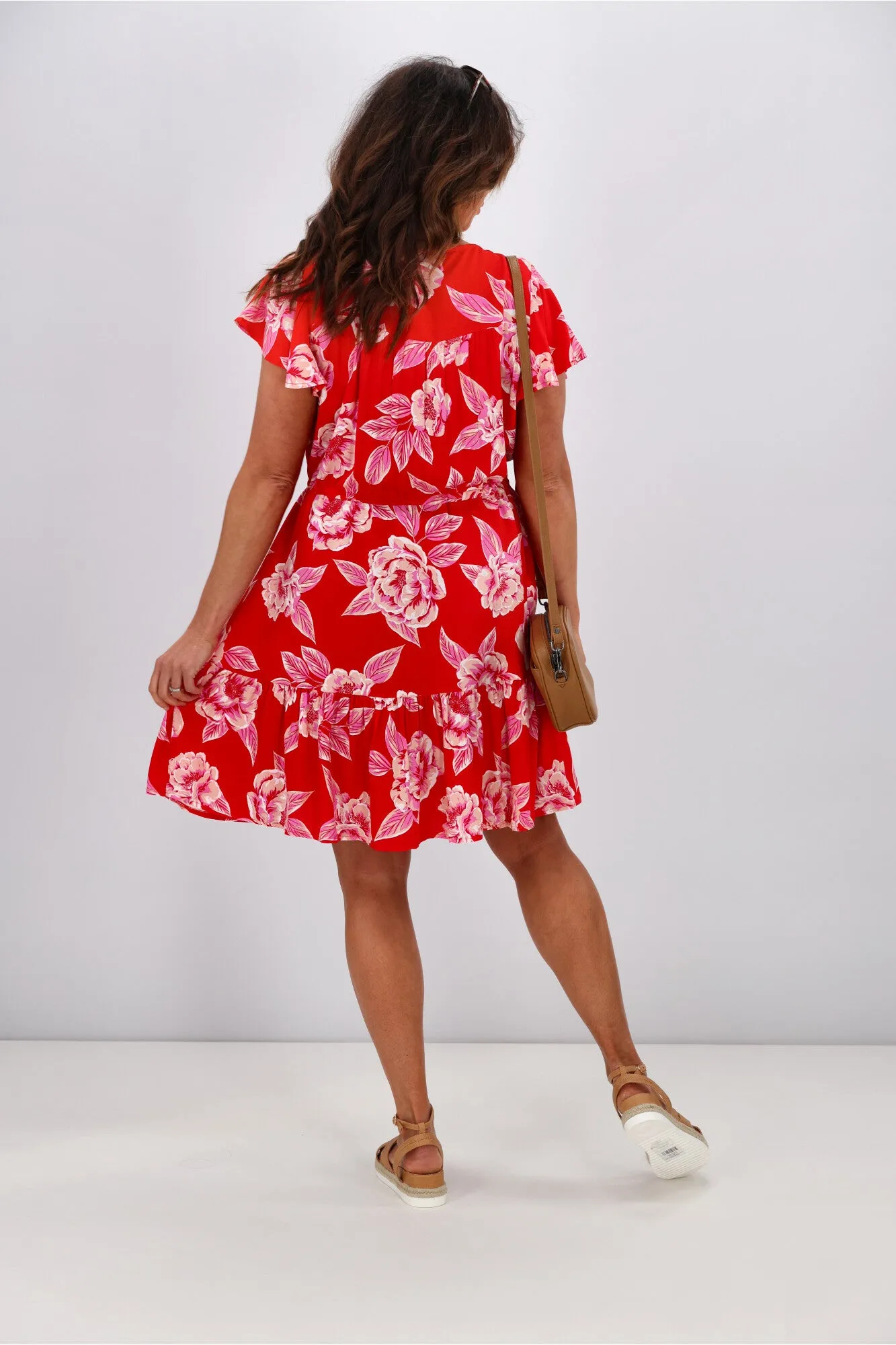 Salty Bright Layla Dress Red