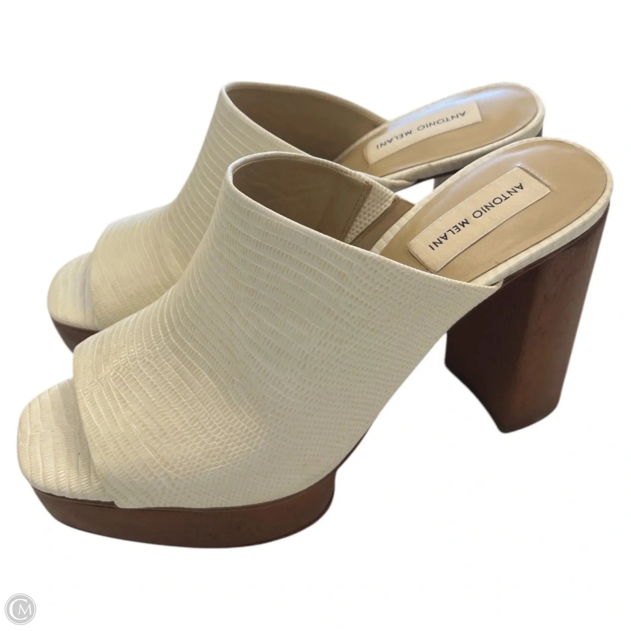 Sandals Heels Platform By Antonio Melani In Cream, Size: 9
