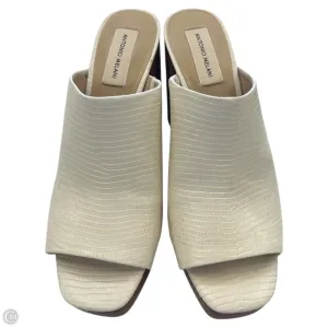 Sandals Heels Platform By Antonio Melani In Cream, Size: 9
