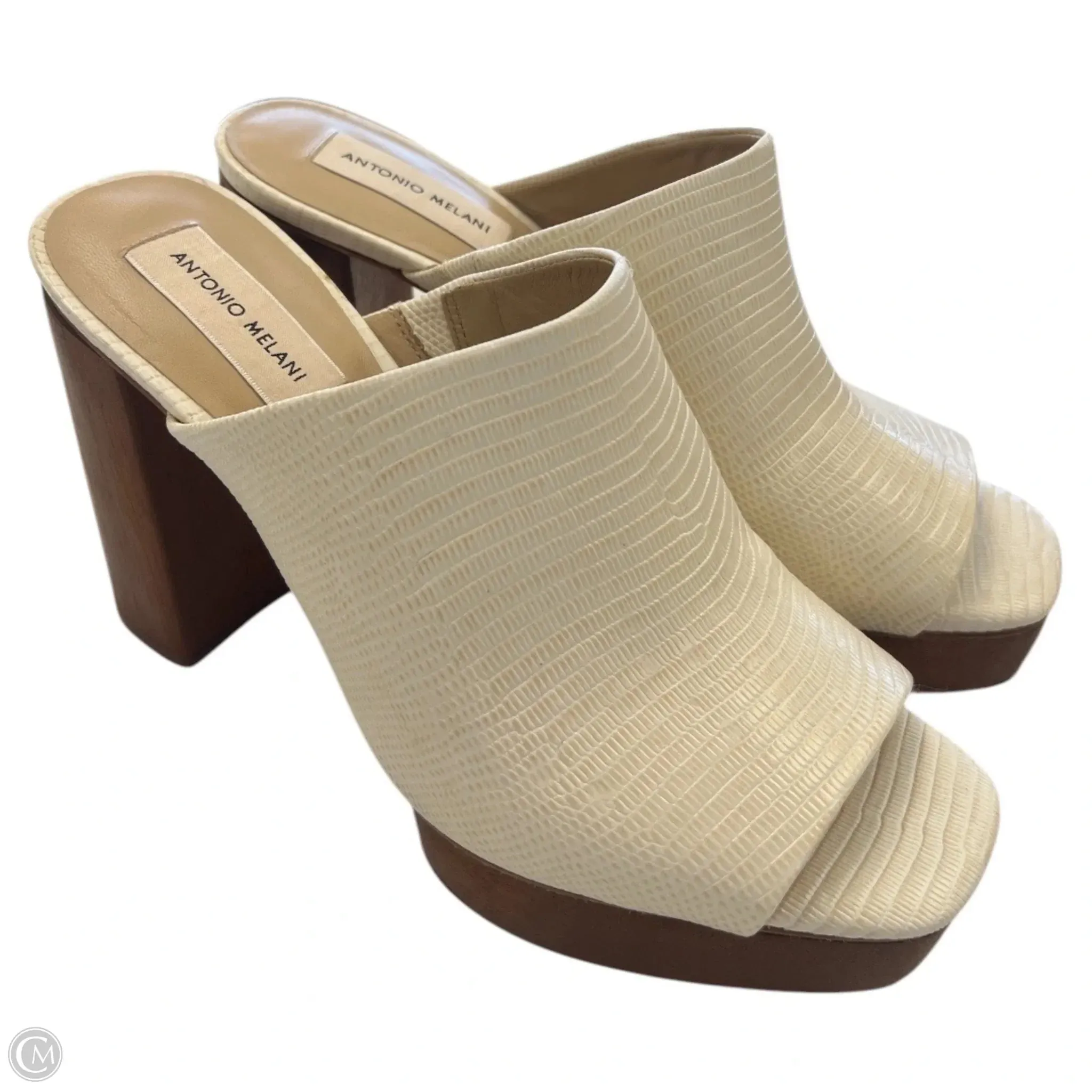 Sandals Heels Platform By Antonio Melani In Cream, Size: 9