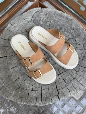 Soda Uberta Tan Sandal