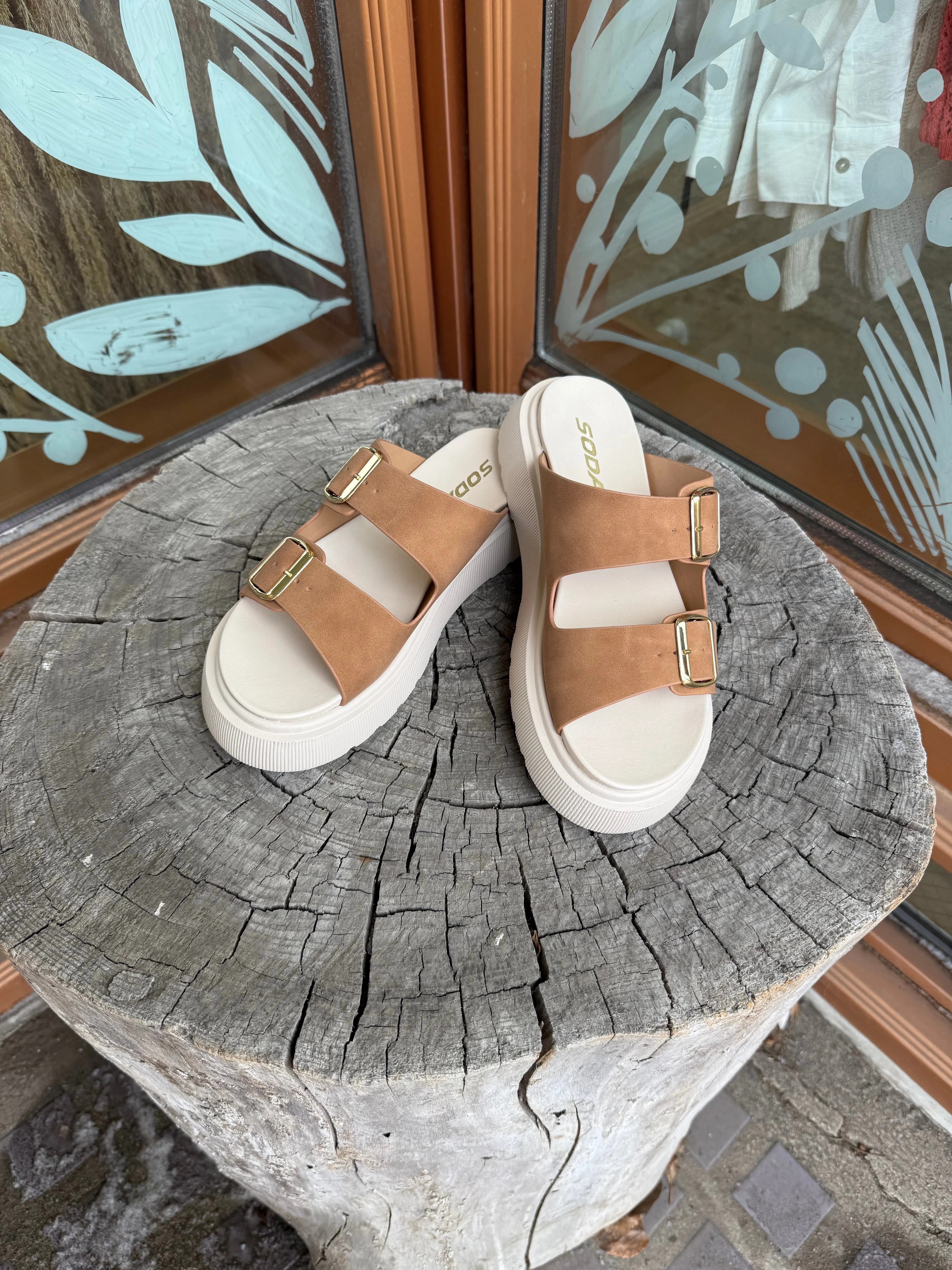 Soda Uberta Tan Sandal