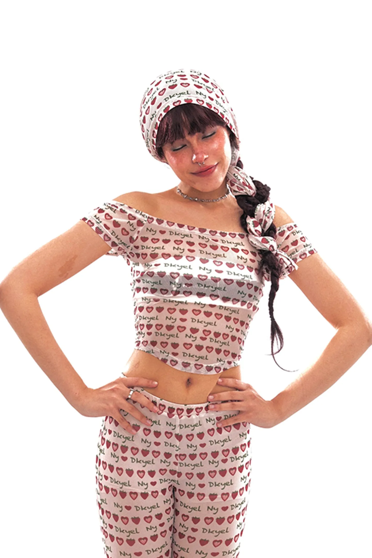 Strawberry Jam Mesh Scarf