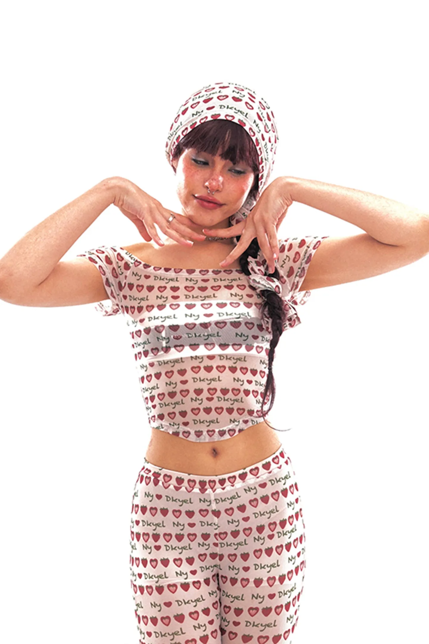 Strawberry Jam Mesh Scarf