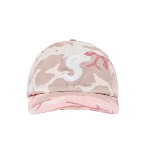 Supreme Pigment Coated S Logo 6 Panel Pink Camo