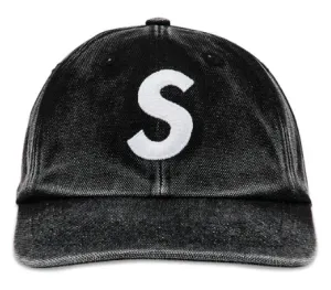 Supreme Pigment S Logo 6-Panel Dad Hat "Black"