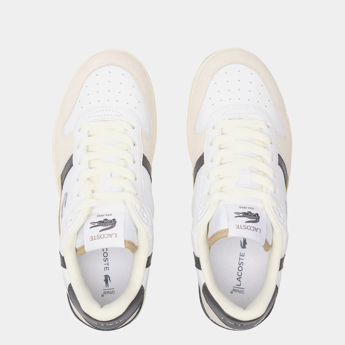 T-Clip Leather and Suede Sneakers