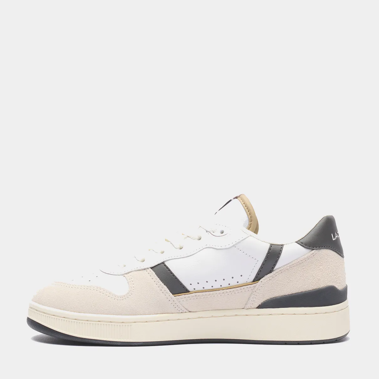 T-Clip Leather and Suede Sneakers