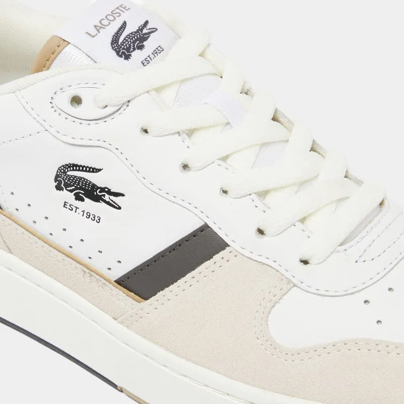 T-Clip Leather and Suede Sneakers