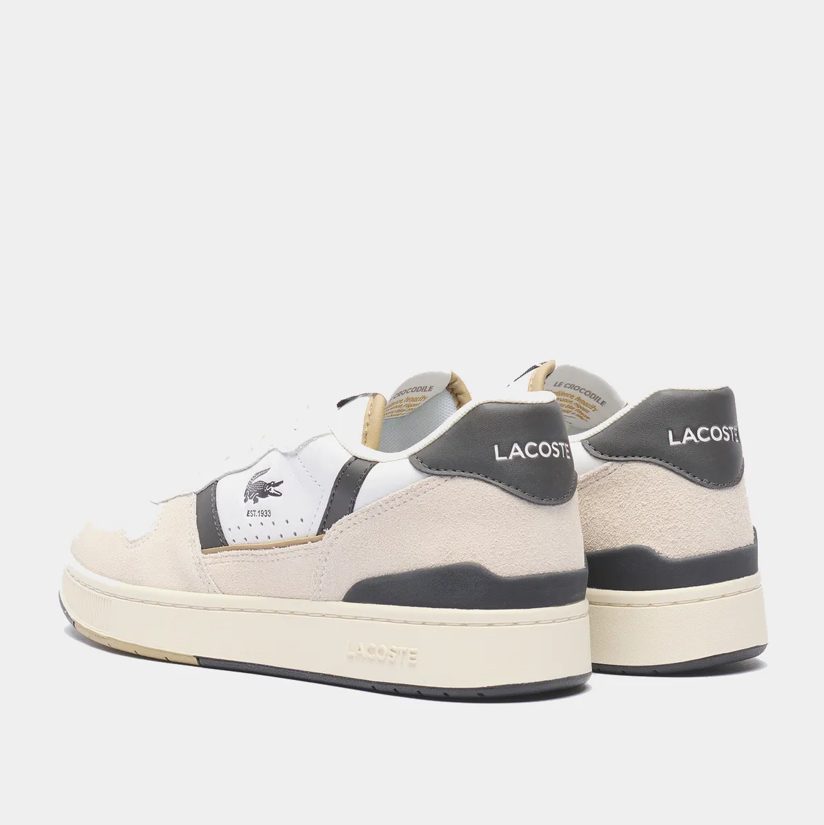 T-Clip Leather and Suede Sneakers