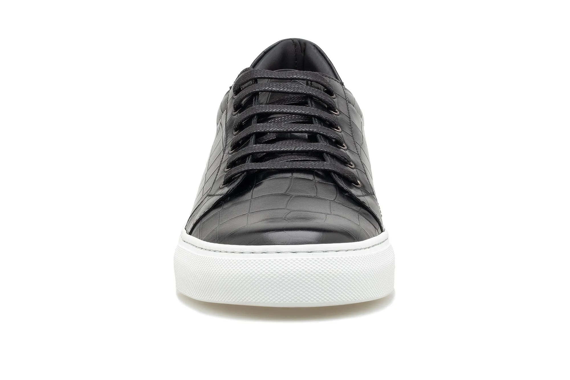 The Smith Low-Top Sneaker - Black Croc