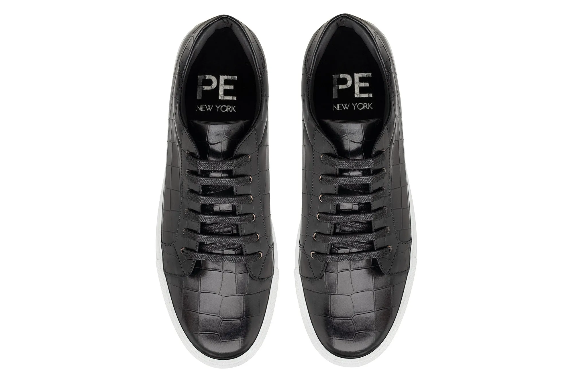 The Smith Low-Top Sneaker - Black Croc
