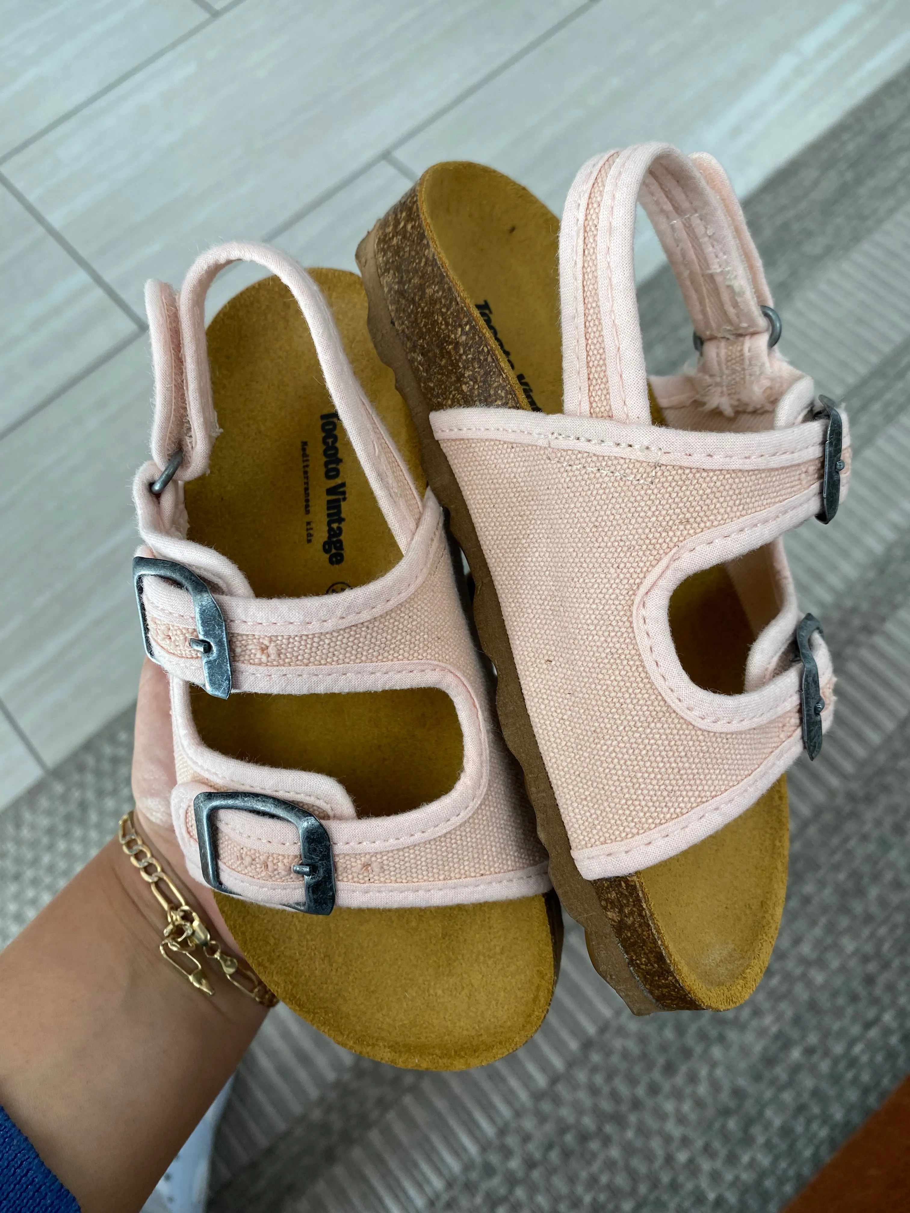 Tocoto Pink Terry Slide