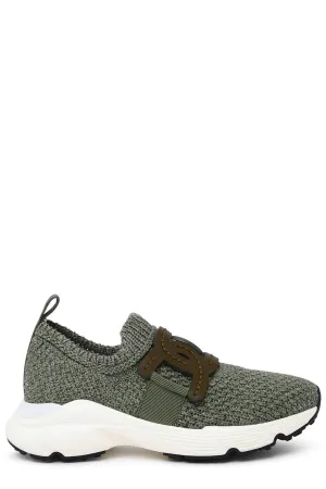 Tod's Logo Plaque Slip-On Sneakers