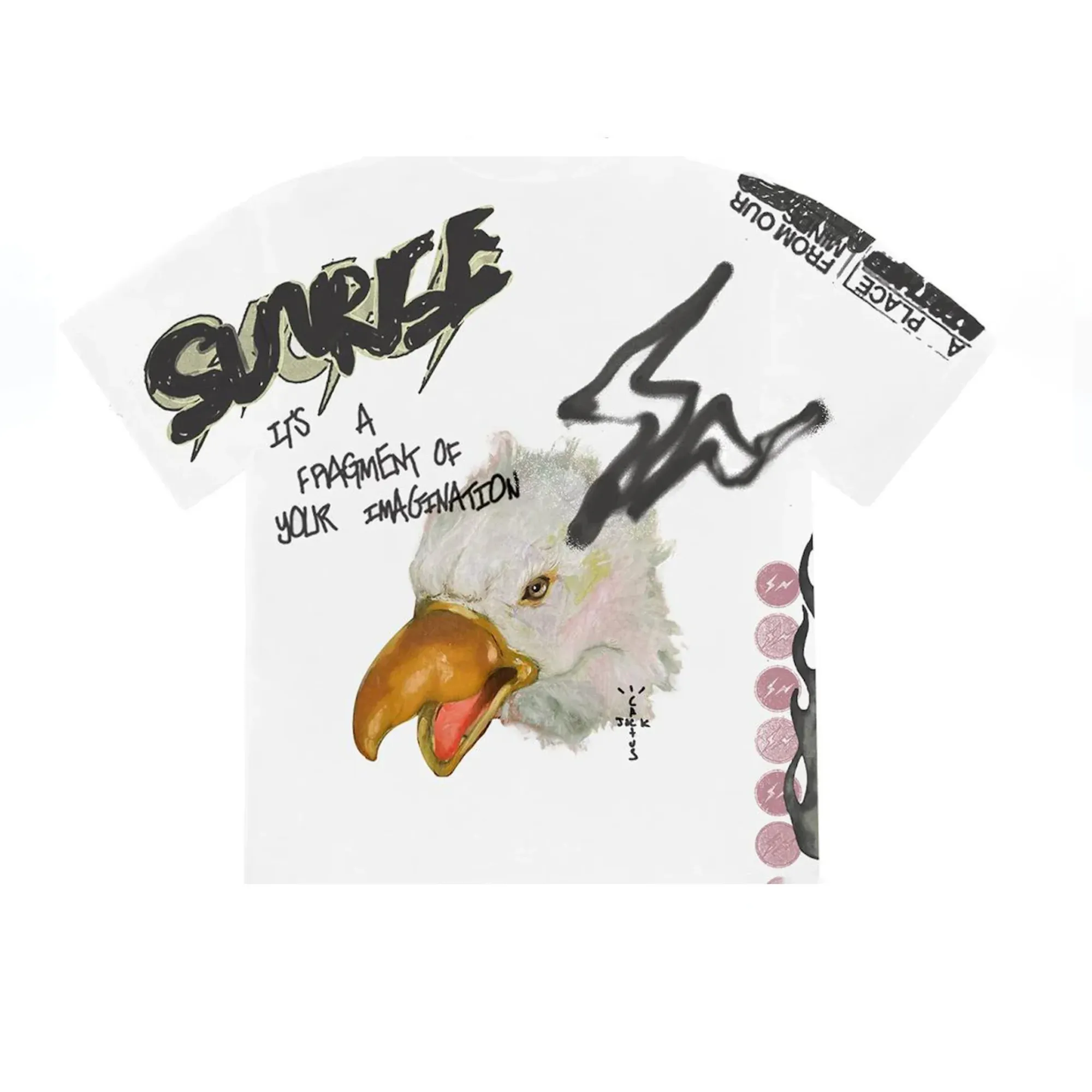 Travis Scott Cactus Jack For Fragment Sunrise T-shirt White