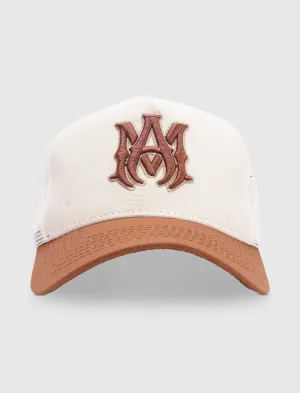 TWO TONE MA TRUCKER HAT NATURAL CINNAMON