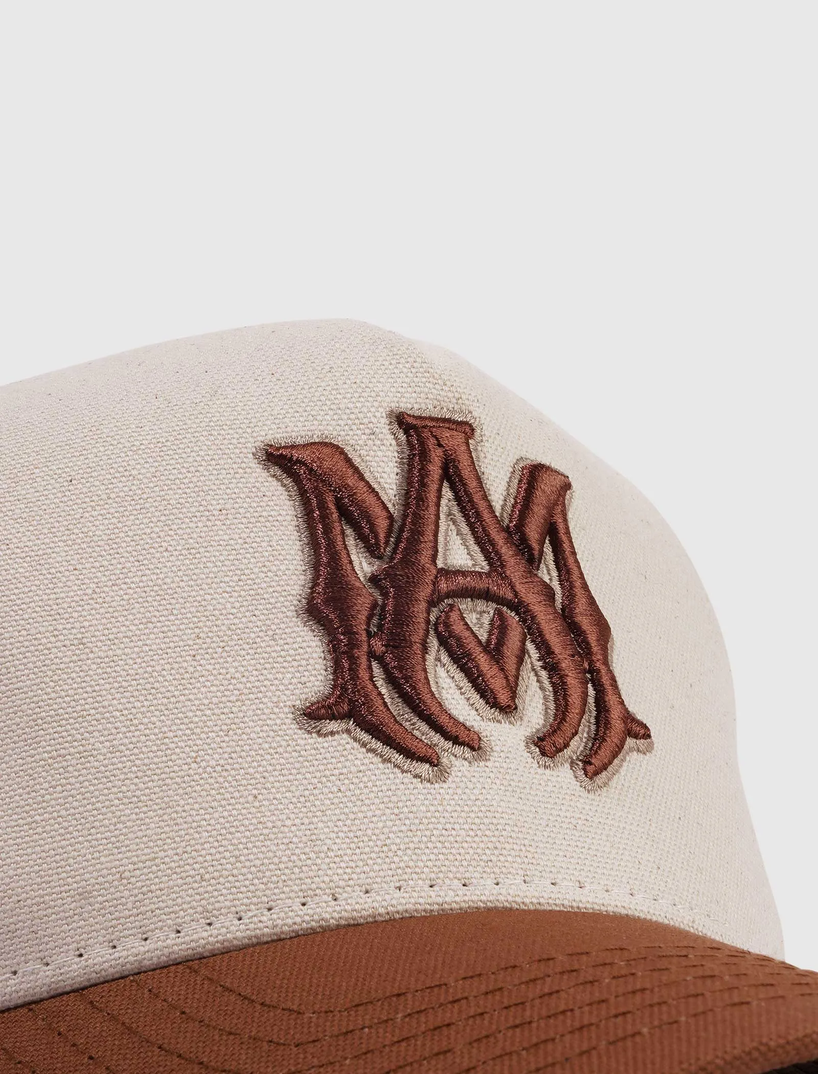 TWO TONE MA TRUCKER HAT NATURAL CINNAMON
