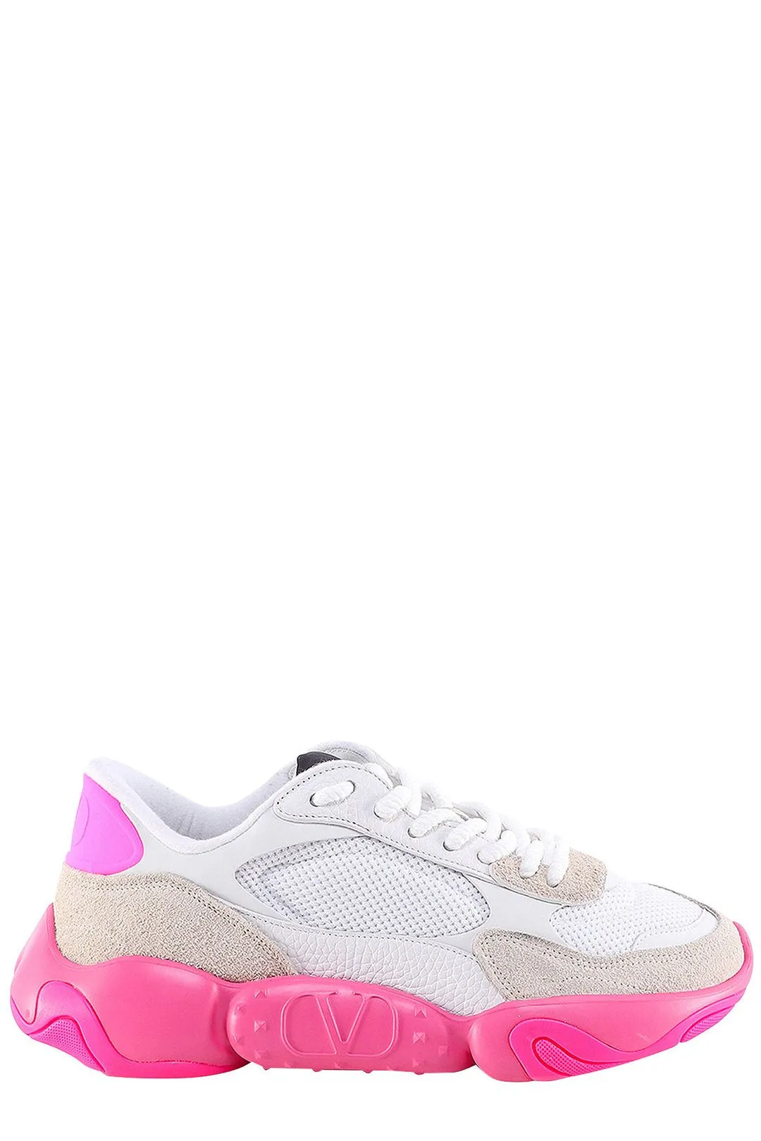 Valentino Bubbleback Lace-Up Sneakers