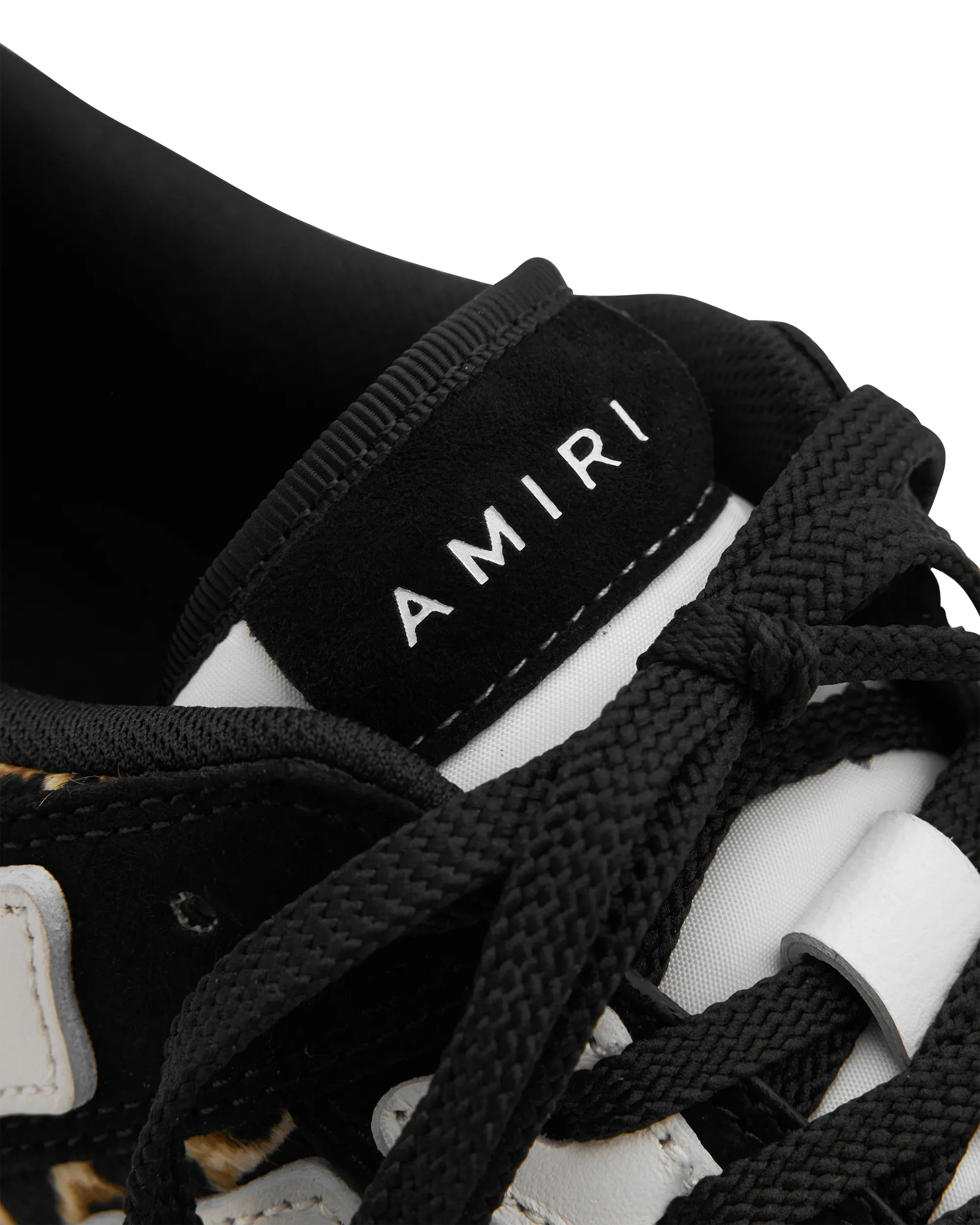 Women Amiri Shoes Leopard Skel Top Sneakers