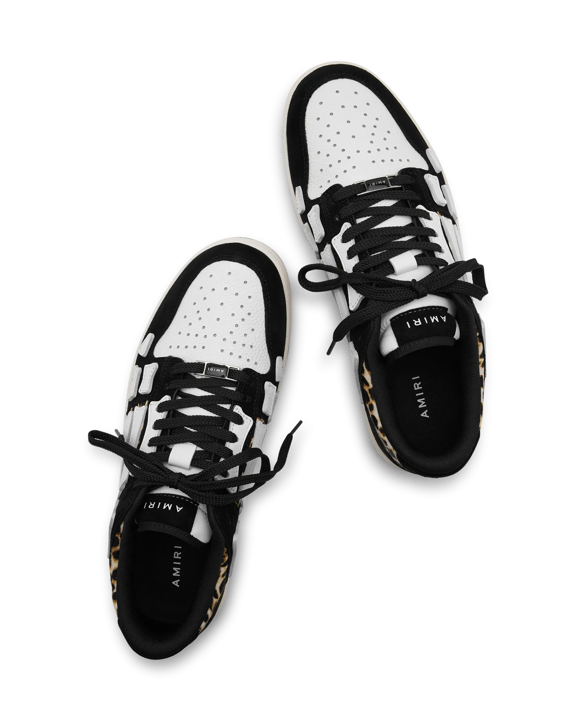 Women Amiri Shoes Leopard Skel Top Sneakers