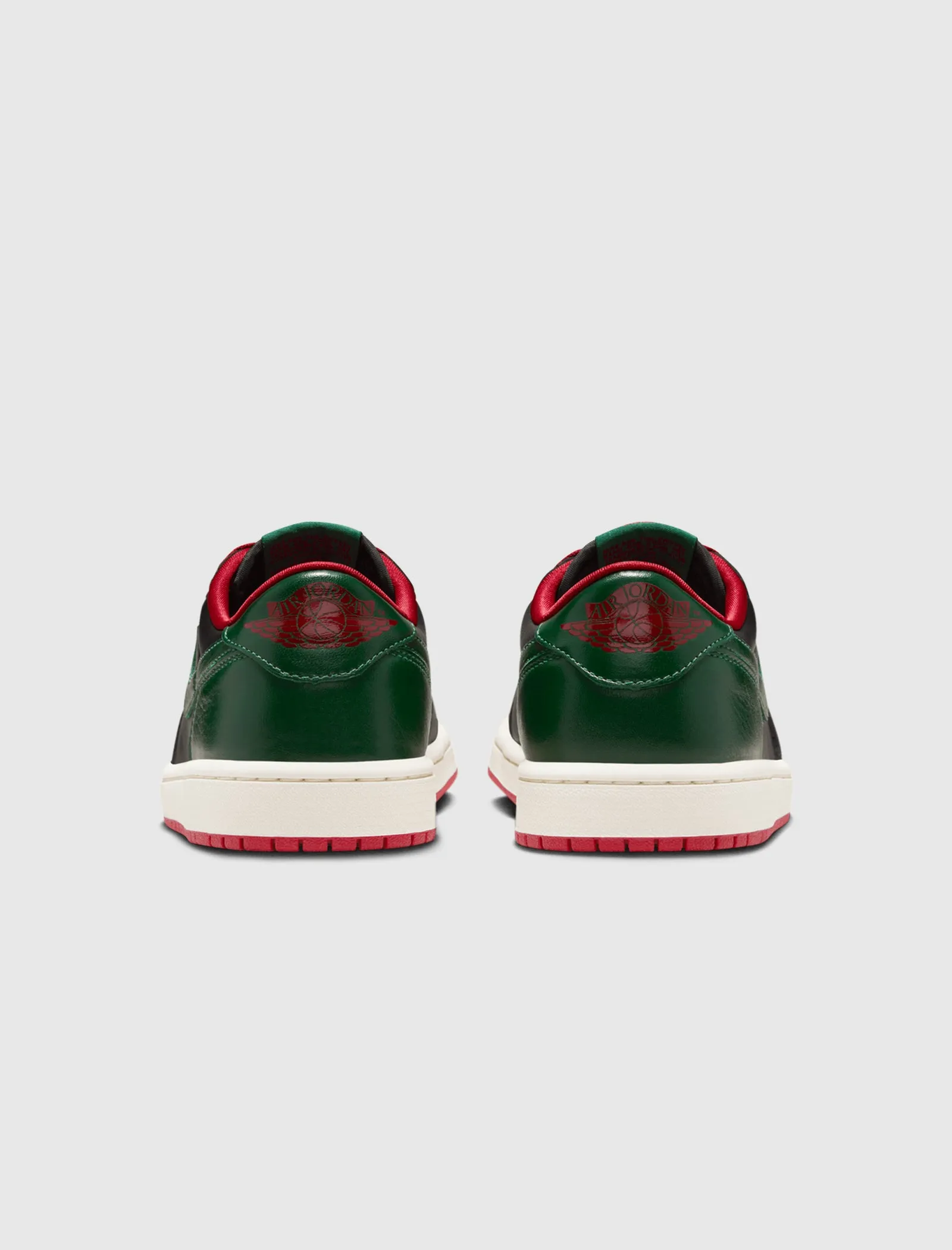 WOMEN'S AIR JORDAN 1 LOW OG BLACK/GORGE GREEN/VARSITY RED