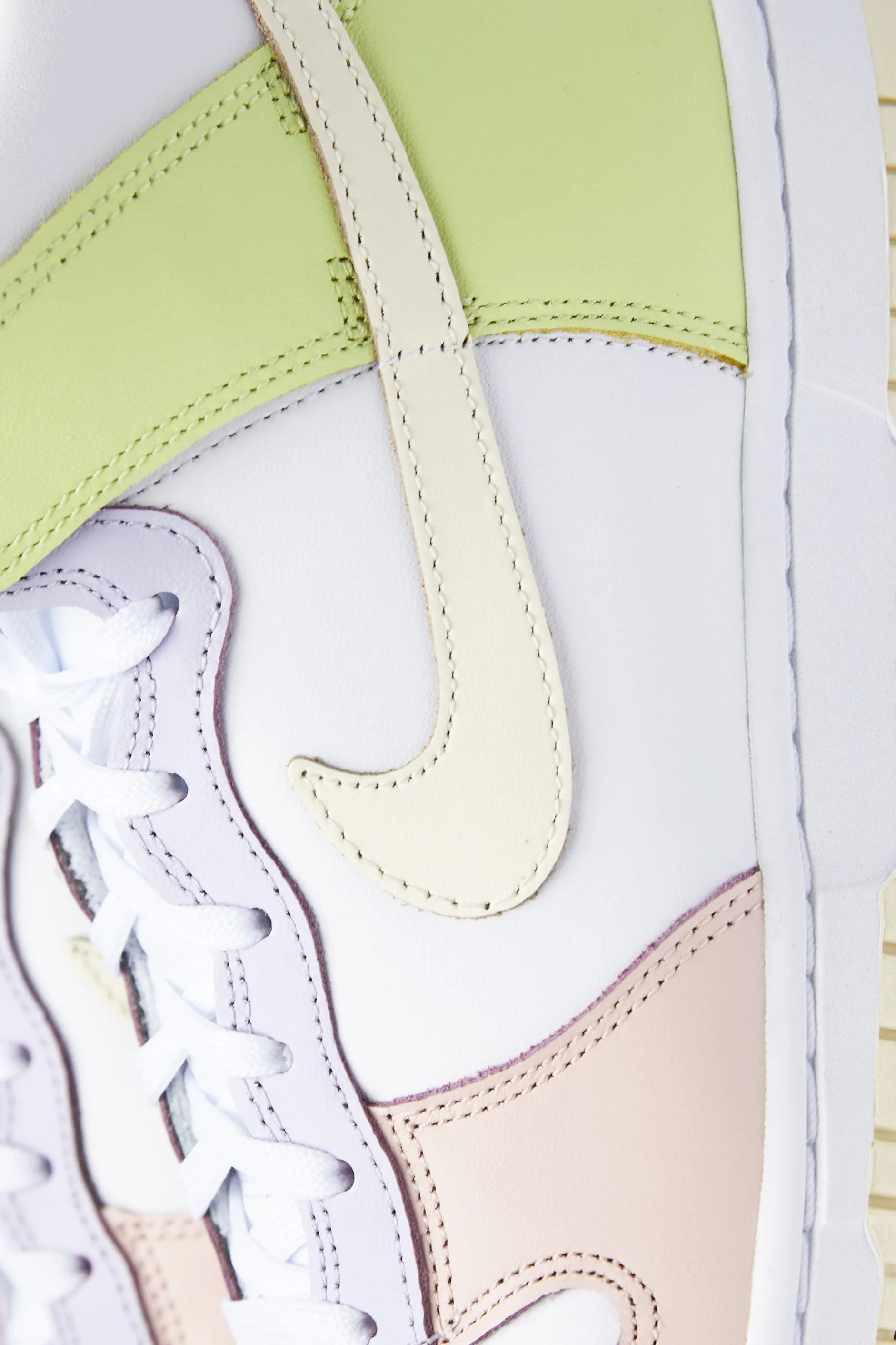 Womens Nike Dunk High 'White/Lemon Twist'