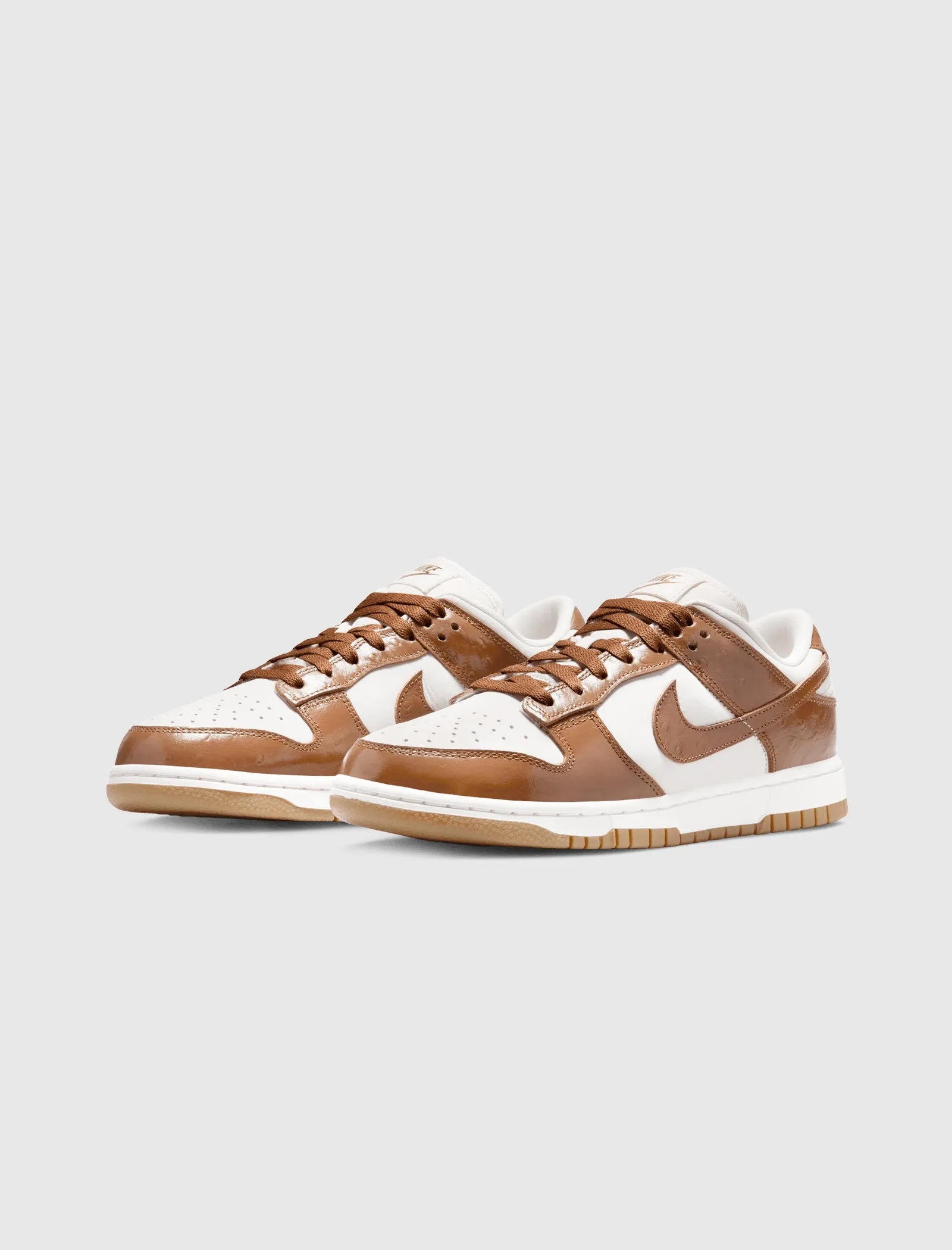WOMEN'S NIKE DUNK LOW LX ALE BROWN OSTRICH